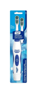 Equate Dual Zone Electric Battery Toothbrush with Replacement Toothbrush Head