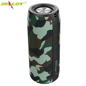 Powerful Bluetooth Speaker Bass Wireless Portable Subwoofer Waterproof Sound Box Support TF; TWS; USB Flash Drive (Color: S51-Rainforest camou, Ships From: China)