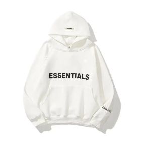 Double Line Letters Hooded Sweater - Hipster Monogram Hoodies for Men and Women (Color: White, size: XL)