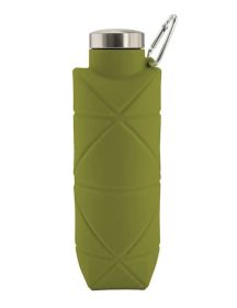 Collapsible Silicone Water Bottle (Color: Green)