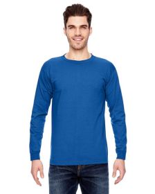 Adult 6.1 oz.; 100% Cotton Long Sleeve T-Shirt - ASH - S (Color: ROYAL, size: XL)
