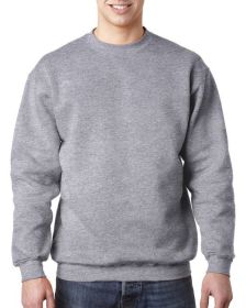 Adult 9.5 oz.; 80/20 Heavyweight Crewneck Sweatshirt - BLACK - S (Color: DARK ASH, size: 6XL)