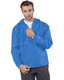 Adult Packable Anorak 1/4 Zip Jacket - BLACK - S (Color: ATHLETIC ROYAL, size: XL)