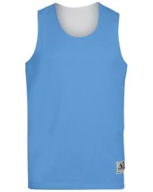 Adult Wicking Polyester Reversible Sleeveless Jersey - GOLD/ WHITE - S (Color: COLUMB BLUE/ WHT, size: 3XL)