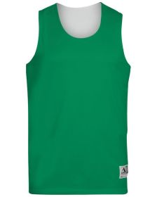 Adult Wicking Polyester Reversible Sleeveless Jersey - GOLD/ WHITE - S (Color: KELLY/ WHITE, size: XL)