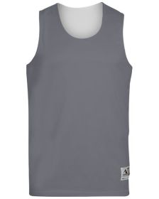 Adult Wicking Polyester Reversible Sleeveless Jersey - GOLD/ WHITE - S (Color: GRAPHITE/ WHITE, size: L)