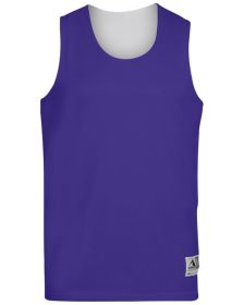 Adult Wicking Polyester Reversible Sleeveless Jersey - GOLD/ WHITE - S (Color: PURPLE/ WHITE, size: XL)