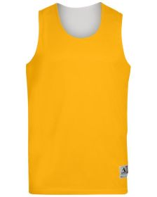 Adult Wicking Polyester Reversible Sleeveless Jersey - GOLD/ WHITE - S (Color: GOLD/ WHITE, size: M)
