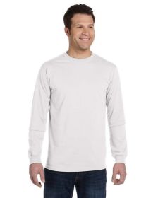Men's 5.5 oz.; 100% Organic Cotton Classic Long-Sleeve T-Shirt - BLACK - S (Color: White, size: XL)