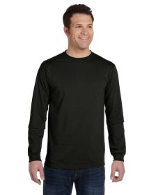 Men's 5.5 oz.; 100% Organic Cotton Classic Long-Sleeve T-Shirt - BLACK - S (Color: Black, size: S)