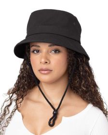 Big Accessories BA643 Lariat Boonie Hat (Color: Black, size: OS)