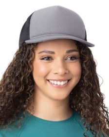 Big Accessories BA708 Bend Foam Trucker (Color: DARK GRAY/ BLAK, size: OS)
