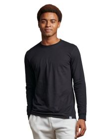 Russell Athletic 64LTTM Unisex Essential Performance Long-Sleeve T-Shirt (Color: Black, size: L)