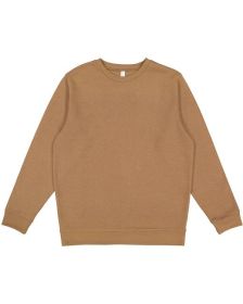 LAT 6925 Unisex Elevated Fleece Sweatshirt (Color: COYOTE BROWN, size: 3XL)