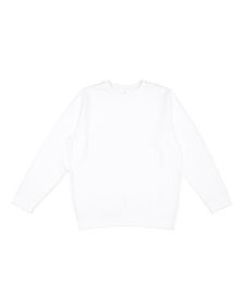 LAT 6925 Unisex Elevated Fleece Sweatshirt (Color: White, size: L)