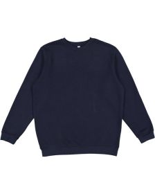 LAT 6925 Unisex Elevated Fleece Sweatshirt (Color: NAVY, size: L)