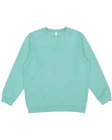 LAT 6925 Unisex Elevated Fleece Sweatshirt (Color: SALTWATER, size: L)