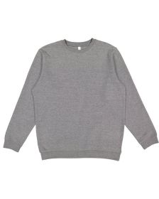 LAT 6925 Unisex Elevated Fleece Sweatshirt (Color: GRANITE HEATHER, size: XL)