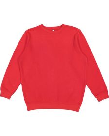 LAT 6925 Unisex Elevated Fleece Sweatshirt (Color: Red, size: XL)
