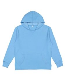 LAT 6936 Adult Vintage Wash Fleece Hooded Sweatshirt (Color: WASHED TRADEWIND, size: XL)