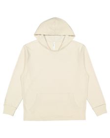 LAT 6936 Adult Vintage Wash Fleece Hooded Sweatshirt (Color: WASHED NATURAL, size: XL)
