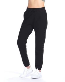 Next Level Apparel 9803 Unisex Fleece Sweatpant (Color: Black, size: L)