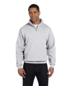 Jerzees 995M Adult NuBlend Quarter-Zip Cadet Collar Sweatshirt (Color: ASH, size: XL)