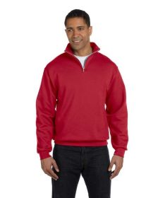 Jerzees 995M Adult NuBlend Quarter-Zip Cadet Collar Sweatshirt (Color: TRUE RED, size: 3XL)