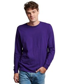 Russell Athletic 64LTTM Unisex Essential Performance Long-Sleeve T-Shirt (Color: PURPLE, size: 2XL)