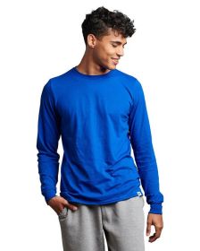 Russell Athletic 64LTTM Unisex Essential Performance Long-Sleeve T-Shirt (Color: ROYAL, size: S)