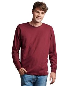 Russell Athletic 64LTTM Unisex Essential Performance Long-Sleeve T-Shirt (Color: MAROON, size: L)
