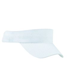 Big Accessories BX022 Sport Visor with Mesh (Color: White, size: OS)