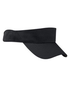 Big Accessories BX022 Sport Visor with Mesh (Color: Black, size: OS)