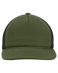Big Accessories BA708 Bend Foam Trucker (Color: OLIVE/ BLACK, size: OS)