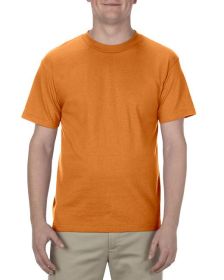 American Apparel AL1301 Unisex Heavyweight Cotton T-Shirt (Color: ORANGE, size: 2XL)