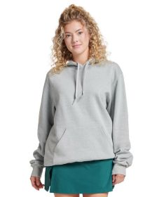 Jerzees 700MR Unisex Eco Premium Blend Fleece Pullover Hooded Sweatshirt (Color: FROST GRAY HTHR, size: L)