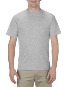 American Apparel AL1301 Unisex Heavyweight Cotton T-Shirt (Color: HEATHER GREY, size: S)