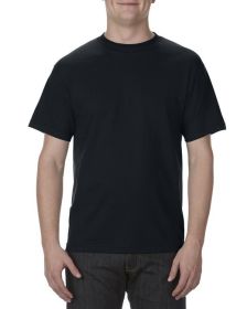 American Apparel AL1301 Unisex Heavyweight Cotton T-Shirt (Color: Black, size: 4XL)