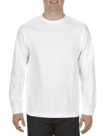 American Apparel AL1304 Adult Long-Sleeve T-Shirt (Color: White, size: M)