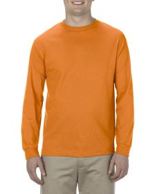 American Apparel AL1304 Adult Long-Sleeve T-Shirt (Color: ORANGE, size: 3XL)