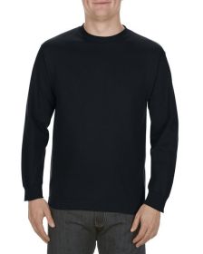 American Apparel AL1304 Adult Long-Sleeve T-Shirt (Color: Black, size: 2XL)