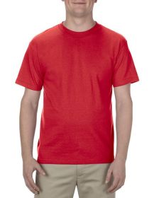 American Apparel AL1301 Unisex Heavyweight Cotton T-Shirt (Color: Red, size: S)