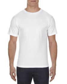American Apparel AL1301 Unisex Heavyweight Cotton T-Shirt (Color: White, size: L)
