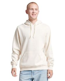 Jerzees 700MR Unisex Eco Premium Blend Fleece Pullover Hooded Sweatshirt (Color: SWEET CREAM HTH, size: L)