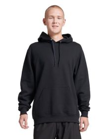 Jerzees 700MR Unisex Eco Premium Blend Fleece Pullover Hooded Sweatshirt (Color: BLACK INK, size: S)